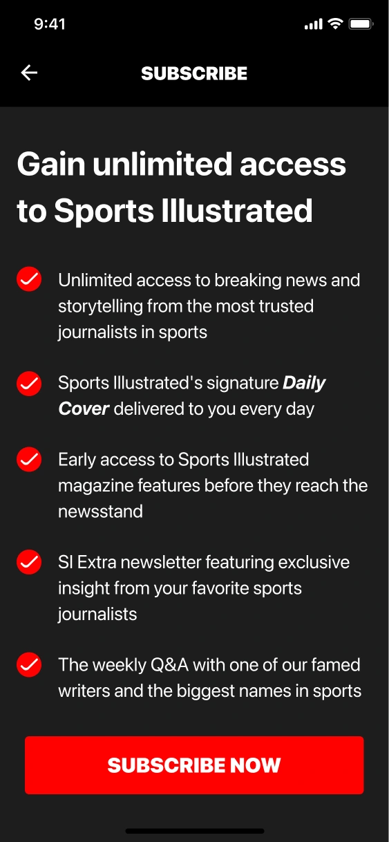 Subscription: Main Pages' Final Design Mockups - showcase image