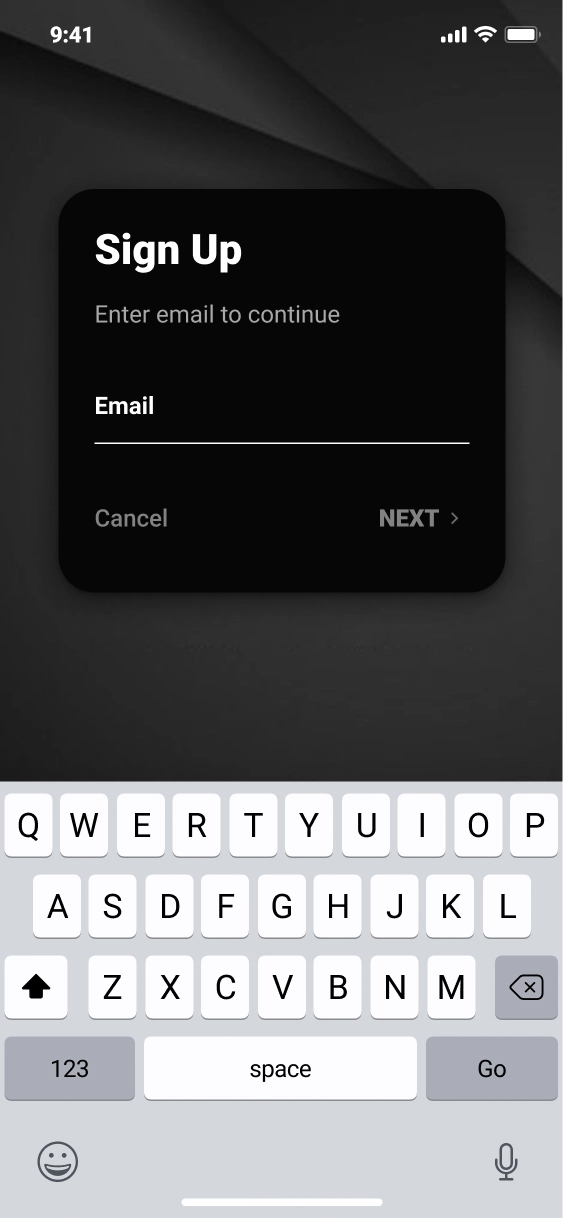 Sign up: Main Pages' Final Design Mockups - showcase image
